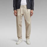 G-STAR Outlet Unisex Pleated Relaxed Chino Beige