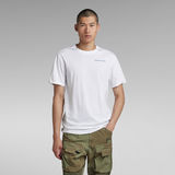G-STAR Outlet Lash Back Text T-Shirt White