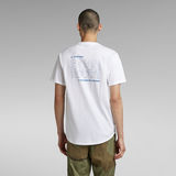 G-STAR Outlet Lash Back Text T-Shirt White
