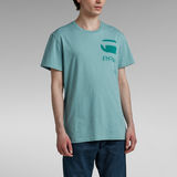 G-STAR Outlet G RAW Typography T-Shirt Light blue