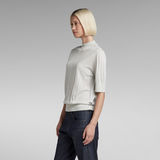 G-STAR Outlet Core Mock Neck Knitted Sweater Grey