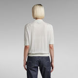 G-STAR Outlet Core Mock Neck Knitted Sweater Grey