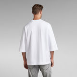 G-STAR Outlet Essential Loose 3\4 Sleeve T-Shirt White