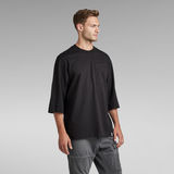 G-STAR Outlet Essential Loose 3\4 Sleeve T-Shirt Black