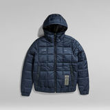 G-STAR Outlet Chaqueta Meefic Square Quilted Hooded Azul oscuro