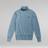 G-STAR Outlet Premium Core Turtle Neck Knitted Sweater Medium blue