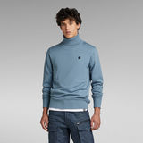 G-STAR Outlet Premium Core Turtle Neck Knitted Sweater Medium blue