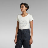 G-STAR Outlet Originals Graphic Slim T-Shirt White