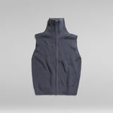 G-STAR Outlet Zip Through Knitted Vest Medium blue
