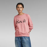 G-STAR Outlet RAW Graphic Straight Sweater Pink