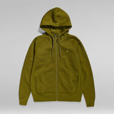 G-STAR Outlet Premium Core 2.1  Zip Thru Hoodie Green