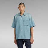 G-STAR Outlet Premium Oversized Boxy Fit Shirt Light blue