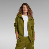 G-STAR Outlet Premium Core 2.1  Zip Thru Hoodie Green