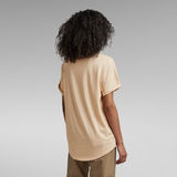 G-STAR Outlet Lash Fem Loose Top Beige