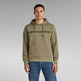 G-STAR Outlet Unisex Tape Hooded Sweater Green