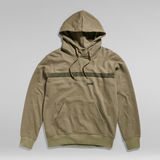 G-STAR Outlet Unisex Tape Hooded Sweater Green