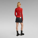 G-STAR Outlet Y2K Zip Through Knit Red