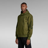 G-STAR Outlet Sleeve Graphics Oversized Hoodie Green