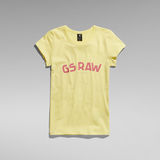 G-STAR Outlet Slim Chest Print T-Shirt Yellow