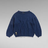 G-STAR Outlet Jersey Chunky Loose Boat Azul intermedio