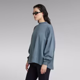 G-STAR Outlet Oversized Moto Logo XXL Mock Top Grey