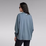 G-STAR Outlet Oversized Moto Logo XXL Mock Top Grey