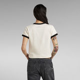 G-STAR Outlet Ringer Baby Brother Logo Top Beige