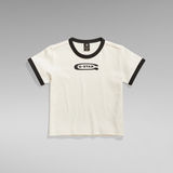 G-STAR Outlet Ringer Baby Brother Logo Top Beige
