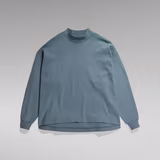 G-STAR Outlet Oversized Moto Logo XXL Mock Top Grey