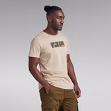 G-STAR Outlet RAW. Felt T-Shirt Beige