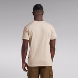 G-STAR Outlet RAW. Felt T-Shirt Beige