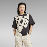 G-STAR Outlet Lookbook Print Boxy Top Grey