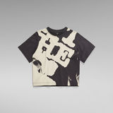 G-STAR Outlet Lookbook Print Boxy Top Grey