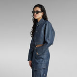 G-STAR Outlet Premium Cropped Denim Jacket Dark blue
