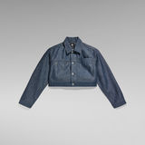 G-STAR Outlet Premium Cropped Denim Jacket Dark blue
