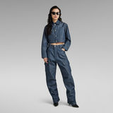 G-STAR Outlet Premium Cropped Denim Jacket Dark blue