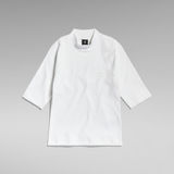 G-STAR Outlet Cycling Ultra Slim Cropped T-Shirt White