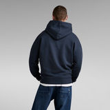 G-STAR Outlet Essential Unisex Loose Hoodie Dark blue