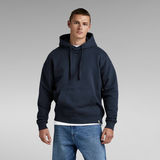 G-STAR Outlet Essential Unisex Loose Hoodie Dark blue