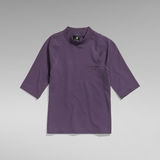 G-STAR Outlet T-Shirt Cycling Ultra Slim Cropped Morado