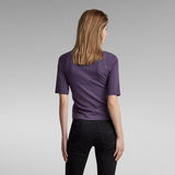 G-STAR Outlet T-Shirt Cycling Ultra Slim Cropped Morado