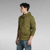 G-STAR Outlet Premium Core Hooded Zip Sweater Green
