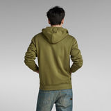 G-STAR Outlet Premium Core Hooded Zip Sweater Green