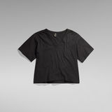 G-STAR Outlet Top Deep V-Neck Loose Negro