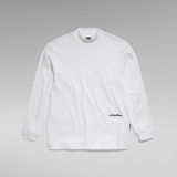 G-STAR Outlet Camiseta Mock Neck Loose Blanco
