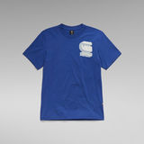 G-STAR Outlet Camiseta Shadow Graphic Slim Azul intermedio