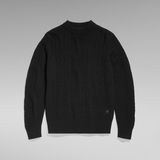 G-STAR Outlet Cable Knitted Sweater Black