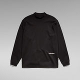 G-STAR Outlet Mock Neck Loose T-shirt Black