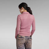 G-STAR Outlet Y2K Zip Through Knit Pink