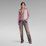 G-STAR Outlet Y2K Zip Through Knit Pink